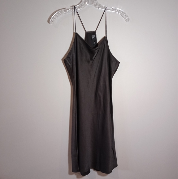 Eileen Fisher Dresses & Skirts - Eileen Fisher The Fisher Project Silk Slip Dress in Charcoal Nearly Black M